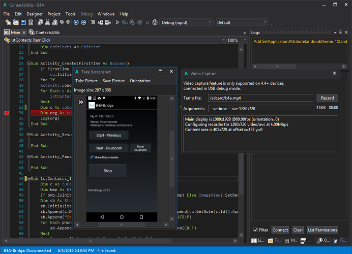 Anywhere Software B4A (Basic4Android)