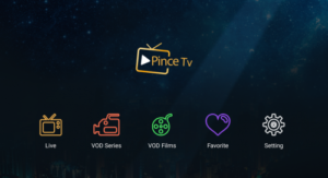 Pince TV IPTV V 1.0.8 + [valid codes +tested working] APK 1