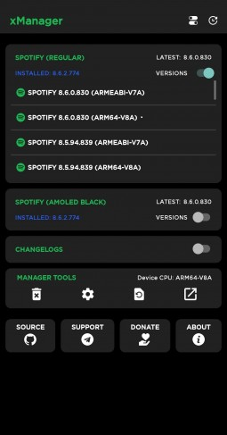 xManager (Spotify) v4.7 APK