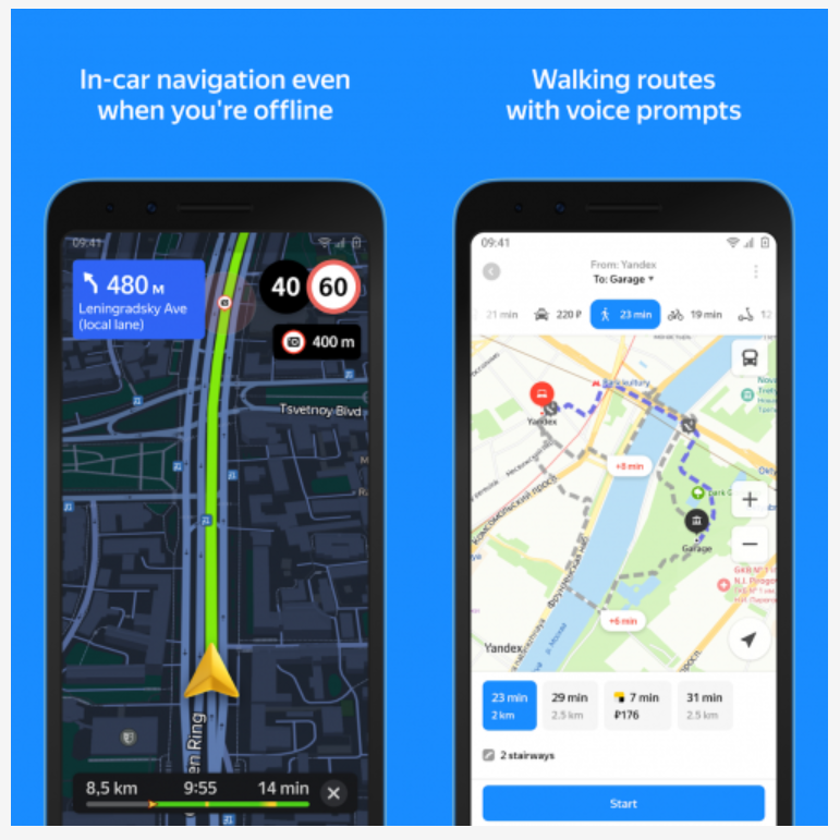 Yandex Maps and Navigator