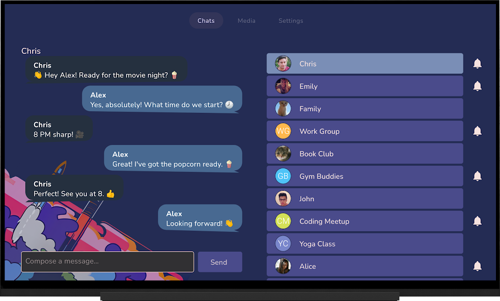Tevegram Telegram for TV