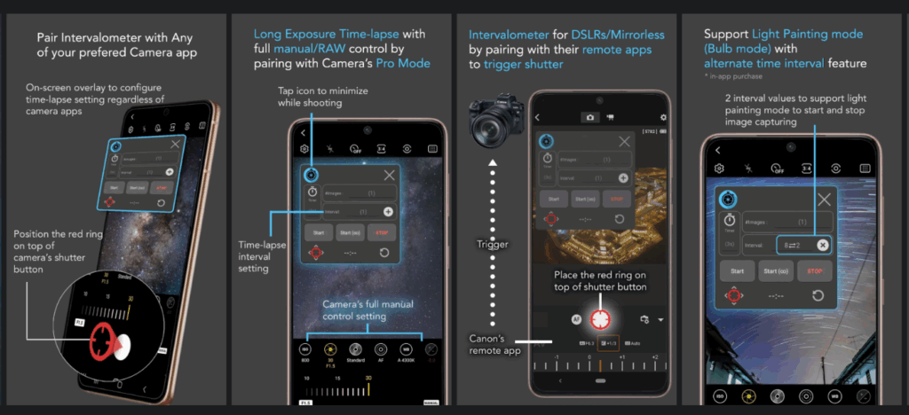Intervalometer for TimeLapse