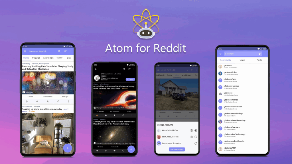 Atom for Reddit v2.0.5 MOD APK (Pro Unlocked) Atom For Reddit