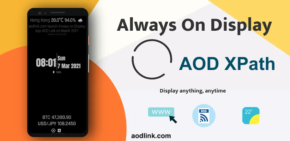 Always on Display XPath